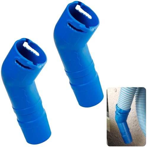 2 Stück R0532400 Reiniger Twist-Lock 45 Grad Ellenbogenverlängerung, passend für Baracuda T5 Duo & Zodiac MX6/MX8 Saugseite automatische Poolreiniger, passt fest in Poolwand, um Kehrmaschine oder von WFCYX