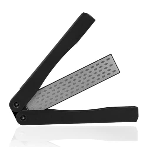 Messerschärfer Profi Faltend Doppelseitig Diamant Schärfstein 400/600 Körnung Handheld Folding Doppelseitige Knife Sharpener Diamant Schleifstein Messerschärfer Werkzeug Für Home Küche (BK) von WFEWE