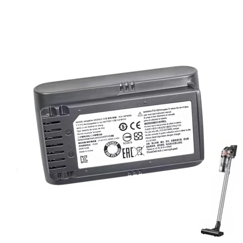 Akku For Handstaubsauger – Kompatibel Mit Samsung VS9000, JET90, JET75, VS20R9074S2, VS20T7551P5, VCA-SBT90 – Ersatzakku For Handstaubsauger (2850 MAh) von WFGJSK