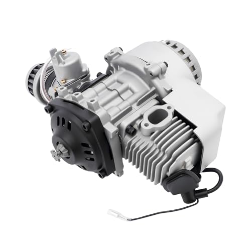 WFIETN - 2-Takt-Einzylinder-Motor, Luftkühlung 12500rpm Leerlaufdrehzahl Pocket Bike Motoren, Handgezogener Selbstdrehender Seilzugstarter Für 49CC Zweitakt-Motorräder WFIETN - 2-Takt-Einzylinder-Motor, Luftkühlung 12500rpm Leerlaufdrehzahl Pocket Bike Motoren, Handgezogener Selbstdrehender Seilzugstarter Für 49CC Zweitakt-Motorräder von WFIETN