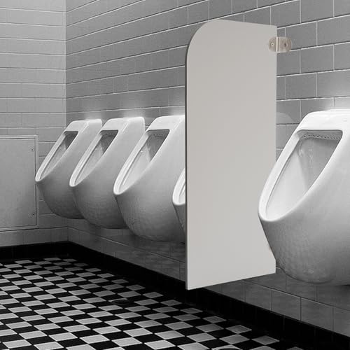 WFIETN - Urinal-Trennwand, Urinal Bildschirm Toilette Trennwand, 40x90 cm Urinaltrennwand, Wandmontage Männer Urinal-Trennwand für Toiletten, für Kinos, Hotels, Einkaufszentren (Runder Winkel) von WFIETN