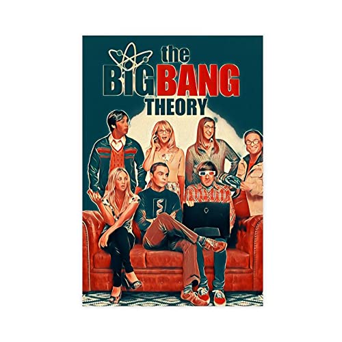 The Big Bang Theory Kunstdruck-Poster, ästhetisch, 6 Leinwand-Poster, Wandkunst, Dekoration, Gemälde für Wohnzimmer, Schlafzimmer, Dekoration, Unrahmen-Stil, 30 x 45 cm von WFKLMSL