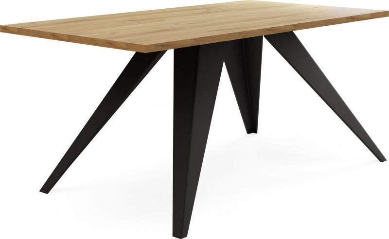 WFL GROUP Couchtisch Vance (Industrial Satztisch - Rechteckig Kaffeetisch - 120x60x48 cm) von WFL GROUP