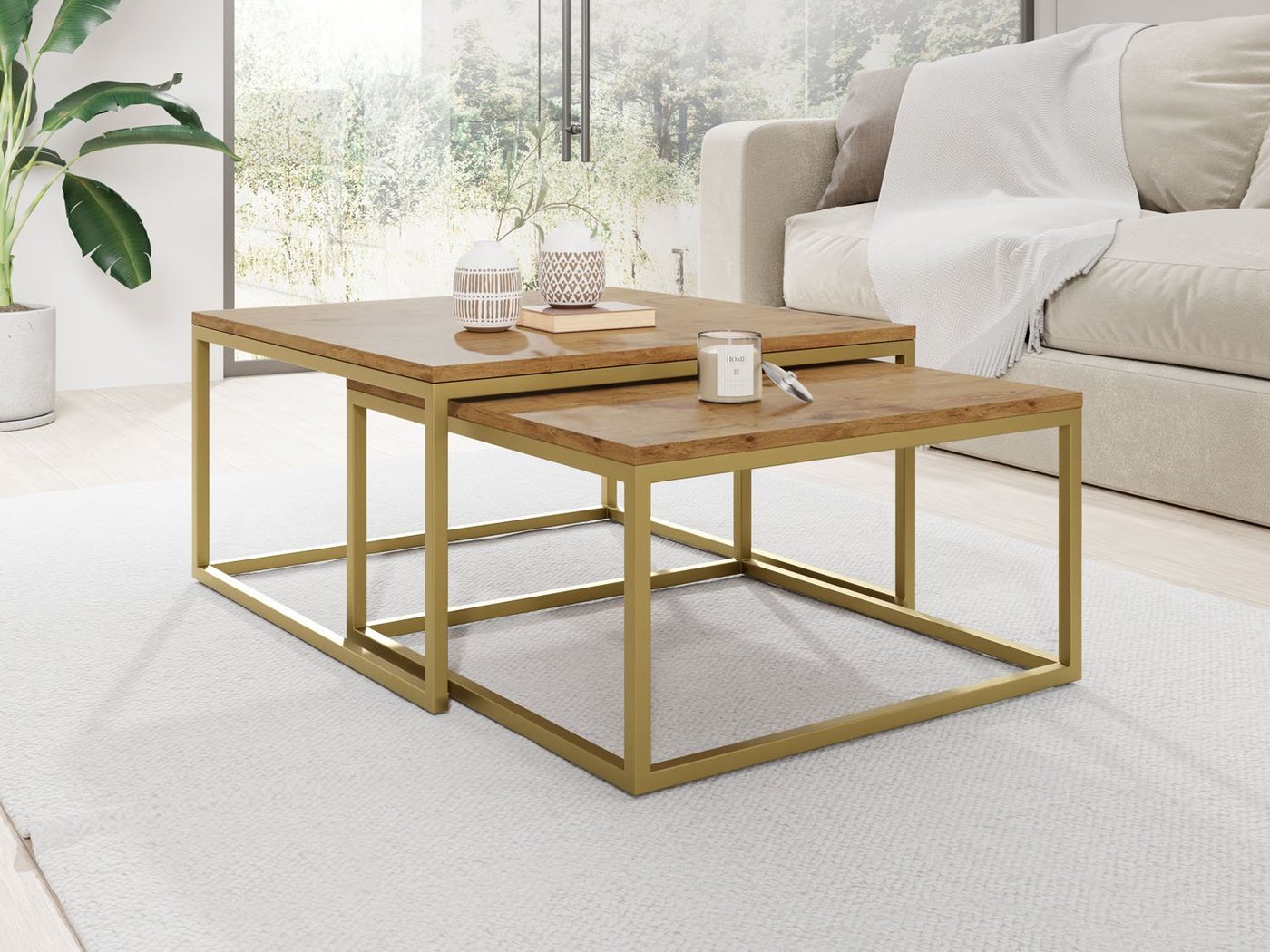 WFL GROUP Couchtisch Vella Gold von WFL GROUP