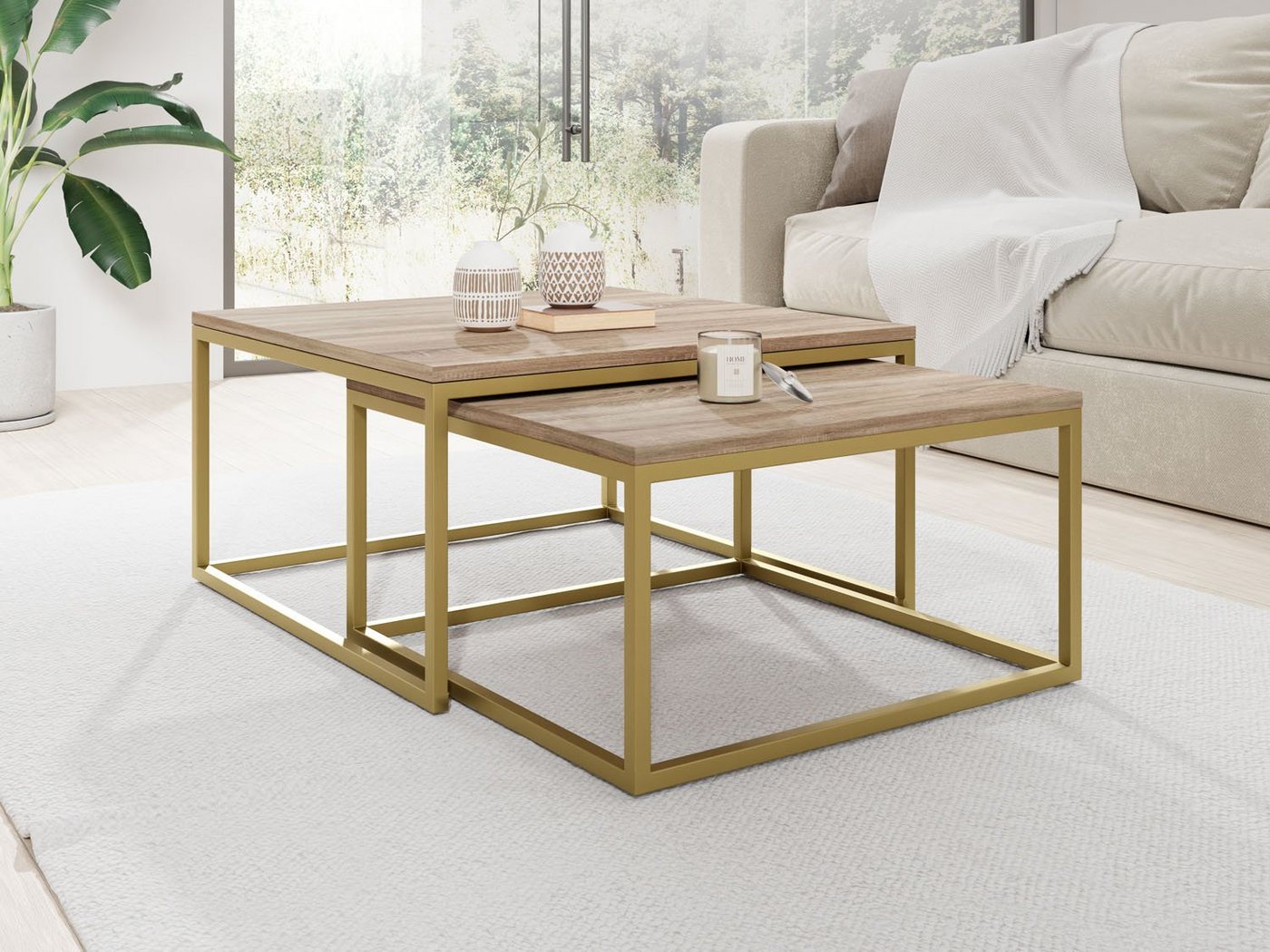 WFL GROUP Couchtisch Vella Gold von WFL GROUP
