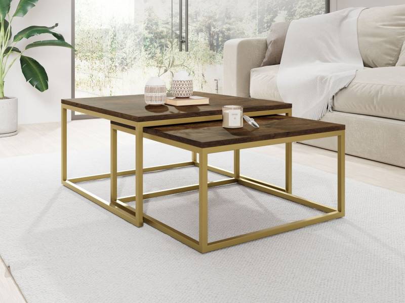 WFL GROUP Couchtisch Vella Gold von WFL GROUP