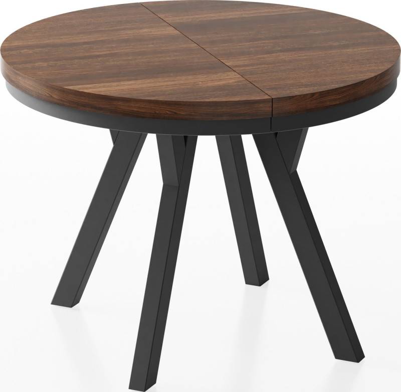 WFL GROUP Esstisch Lume (erhältlich in 3 Größen – 90/100/100 cm, ausziehbar auf 170/150/200 cm), platzsparender Tisch für kleine Küche, Esszimmer oder Wohnzimmer von WFL GROUP