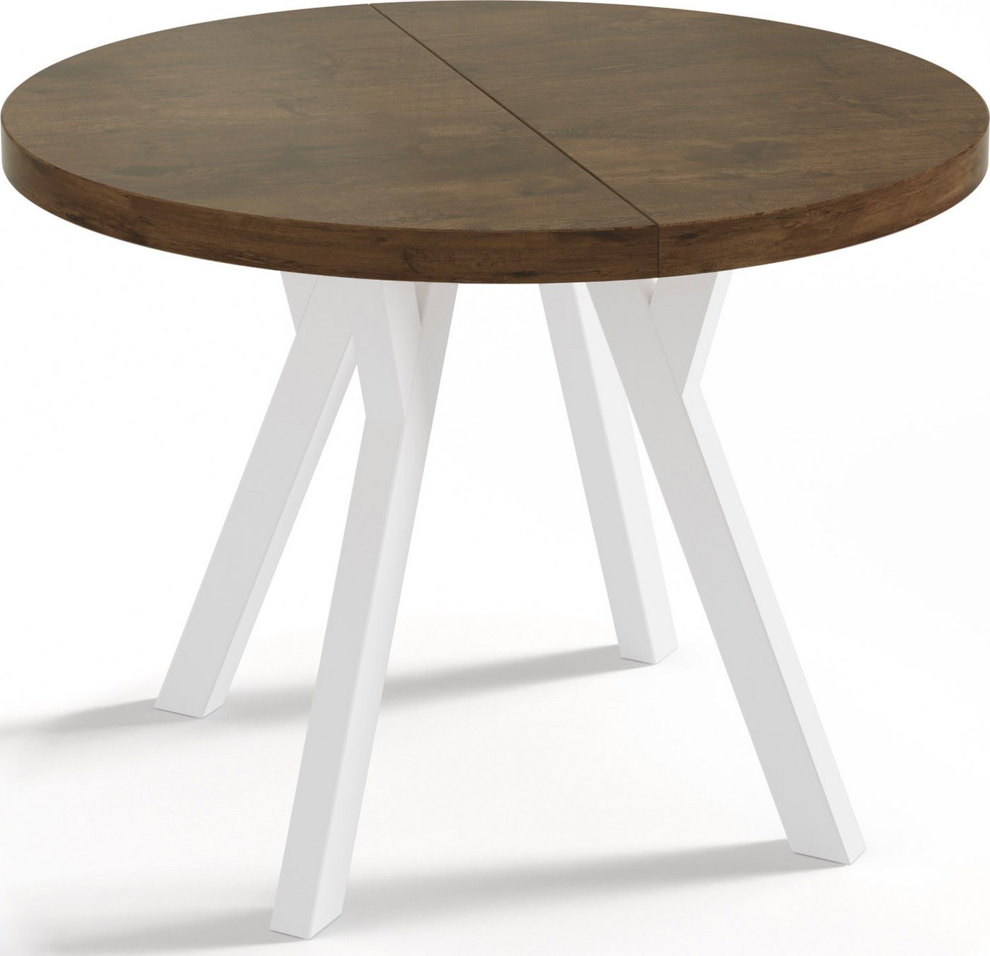 WFL GROUP Esstisch Twixy (erhältlich in 3 Größen – 90/100/100 cm, ausziehbar auf 170/150/200 cm), platzsparender Tisch für kleine Küche, Esszimmer oder Wohnzimmer von WFL GROUP