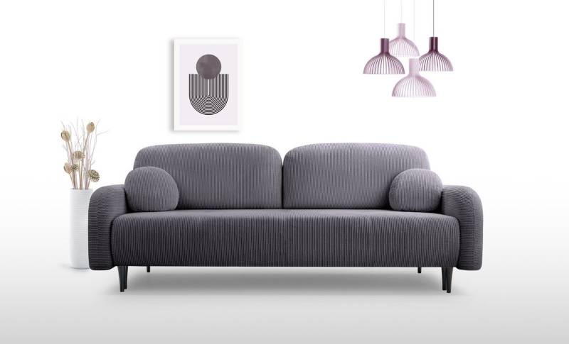 WFL GROUP Schlafsofa Betty, Sofa mit Bettkasten, Schlaffunktion, Modernes Design, 230x95x102 cm von WFL GROUP