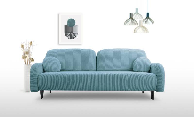 WFL GROUP Schlafsofa Betty, Sofa mit Bettkasten, Schlaffunktion, Modernes Design, 230x95x102 cm von WFL GROUP