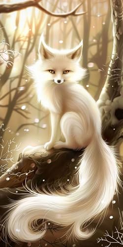Fuchs Diamond Painting Weiß Diamond Painting Erwachsene Kinder, DIY 5D Runden Diamant Kunst Basteln Bastelset Erwachsene, für Schlafzimmer Wand Deko Wohnzimmer, Geschenke für Frauen 70x140cm Fde-3327 Fuchs Diamond Painting Weiß Diamond Painting Erwachsene Kinder, DIY 5D Runden Diamant Kunst Basteln Bastelset Erwachsene, für Schlafzimmer Wand Deko Wohnzimmer, Geschenke für Frauen 70x140cm Fde-3327 von WFLBDWOU
