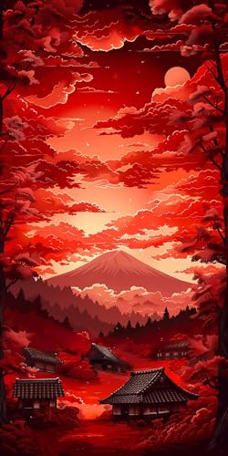 Landschaft Diamond Painting Erwachsene, Diamond Painting Rot, DIY 5D Runden Steine Mosaikherstellung Basteln Erwachsene Anfänger Set für Zimmer Deko Wohnzimmer, Geschenke für Frauen 30x60cm Fde-3187 Landschaft Diamond Painting Erwachsene, Diamond Painting Rot, DIY 5D Runden Steine Mosaikherstellung Basteln Erwachsene Anfänger Set für Zimmer Deko Wohnzimmer, Geschenke für Frauen 30x60cm Fde-3187 von WFLBDWOU