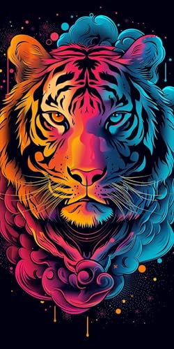 Tiger Diamond Painting Tier Diamond Painting Erwachsene Kinder, DIY 5D Runden Diamant Kunst Basteln Bastelset Erwachsene, für Schlafzimmer Wand Deko Wohnzimmer, Geschenke für Frauen 50x100cm Fde-3245 Tiger Diamond Painting Tier Diamond Painting Erwachsene Kinder, DIY 5D Runden Diamant Kunst Basteln Bastelset Erwachsene, für Schlafzimmer Wand Deko Wohnzimmer, Geschenke für Frauen 50x100cm Fde-3245 von WFLBDWOU