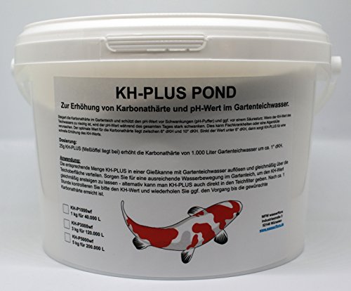 3 kg KH-Plus Pond - erhöht Karbonathärte & stabilisiert pH-Wert, für 120.000 Liter Teich-Wasser von WFW wasserflora