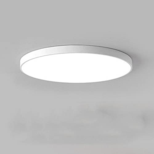 Farbe einfach rund Nordic LED Unterputz Deckenleuchte Schalter dreifarbige Leuchten nach Belieben Deckenleuchte Hochlichtdurchlässigkeit Acryl Lampe Körper Deckenbeleuchtung Für Schlafzimmer Aufbewahr von WFZRXFC