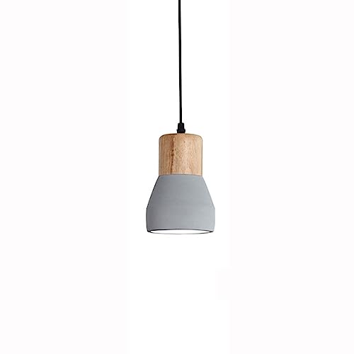 Industrielle Vintage Loft Restaurant Eiche Pendelleuchte Minimalistische Zement Pendellampe Holz Kronleuchter Nordic Bar Cafe Deckenlampe Beleuchtungskörper Verstellbare Linie Hängelaterne Schön von WFZRXFC