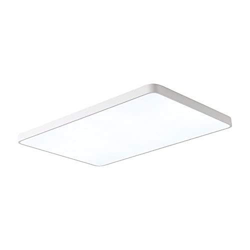 Moderne einfache rechteckige weiße LED-Deckenleuchte für Unterputzmontage 48W dreifarbig einstellbare energiesparende Deckenleuchte Ultradünne 1,9 Zoll Deckenbeleuchtung Installiert in der Küche und i von WFZRXFC