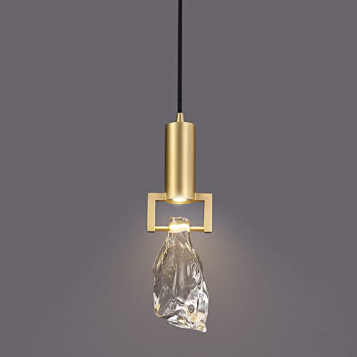 Unregelmäßige Kristallform Persönlichkeit Pendelleuchte Nordischen Stil Kommerzielle Dekoration Hängelampe LED3W Goldener Messing Lampenkörper Kronleuchter Für Hintergrund Wand Wand Kopf Schlafzimmer Unregelmäßige Kristallform Persönlichkeit Pendelleuchte Nordischen Stil Kommerzielle Dekoration Hängelampe LED3W Goldener Messing Lampenkörper Kronleuchter Für Hintergrund Wand Wand Kopf Schlafzimmer von WFZRXFC