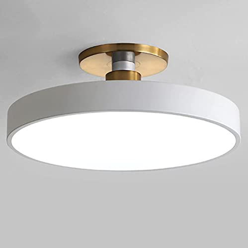 LED-Deckenleuchte Einfache halbintegrierte Installation 3-farbig verstellbare Deckenleuchte Moderne, einfach zu installierende Leuchten für Schlafzimmer, Esszimmer und Wohnzimmer von WFZRXFC