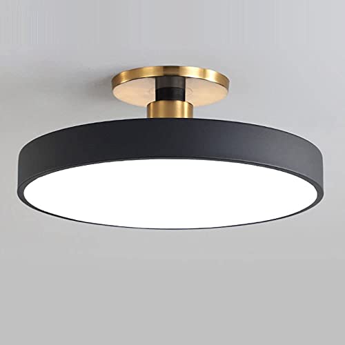 WFZRXFC LED-Deckenleuchte Einfache halbintegrierte Installation 3-farbig verstellbare Deckenleuchte Moderne, einfach zu installierende Leuchten für Schlafzimmer, Esszimmer und Wohnzimmer von WFZRXFC