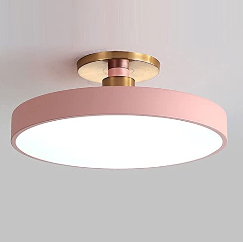 WFZRXFC LED-Deckenleuchte Einfache halbintegrierte Installation 3-farbig verstellbare Deckenleuchte Moderne, einfach zu installierende Leuchten für Schlafzimmer, Esszimmer und Wohnzimmer von WFZRXFC