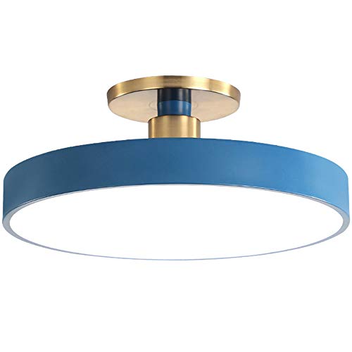 WFZRXFC LED Moderner einfacher Acrylring Unterputz-Deckenleuchte Goldener runder Sockel Deckenleuchte Dreifarbiges Dimmen und einstellbare Deckenbeleuchtung Oberflächenmontage von WFZRXFC