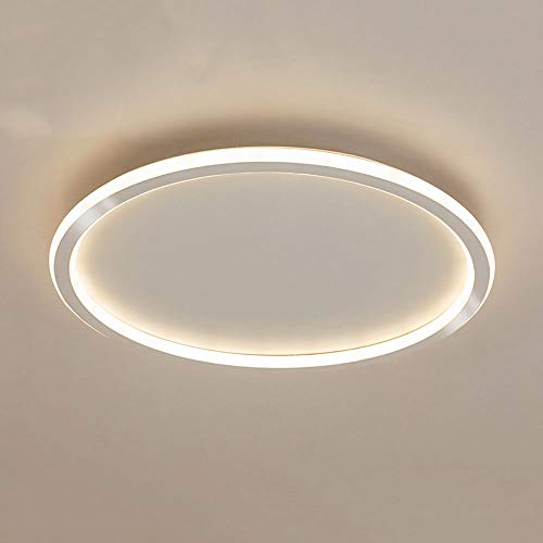 WFZRXFC LED Unterputz-Deckenleuchte Einfache runde Deckenleuchte für den Innenbereich Dimmbar 3 Farbtemperaturen in einer Leuchte Dünn 1,9 Zoll Schlank Geeignet für Arbeitszimmer, Büro, Esszimmer von WFZRXFC