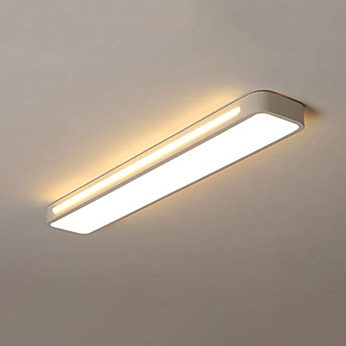 WFZRXFC LED Unterputz-Deckenleuchte Moderne rechteckige Einfachheit Deckenleuchte Seitenlicht kreative Deckenbeleuchtung Warmweißes Licht 3000K Einfache Installation und Energieeinsparung von WFZRXFC