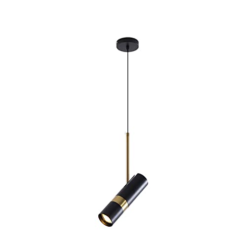 WFZRXFC Moderner einfacher Kleiner Innenleuchter 3000K LED 12W Pendelleuchte Kreatives Design der drehbaren Lampenhalter-Hängelampe Kommerzielle Beleuchtungsdekoration von WFZRXFC
