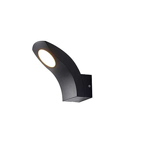 WFZRXFC Modernes schwarzes Alien kreatives Wandlaternenlicht LED 3000K warmes Licht Wandleuchte Rostschutzwand aus Aluminiumdruckguss Einfache Installation und energiesparende Wandleuchte von WFZRXFC