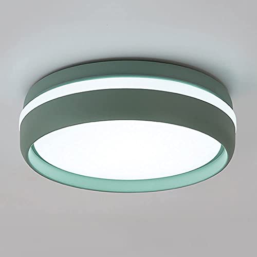 WFZRXFC Nordic Color 12W LED Deckenleuchte Kreative runde kleine Deckenleuchte, Moderne und einfache Unterputzleuchte für Innenbalkonbeleuchtung in Restaurant-Garderoben-Korridoren von WFZRXFC