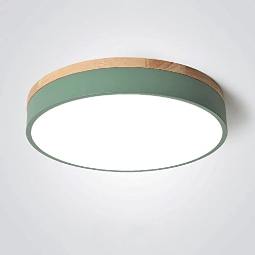 WFZRXFC Rund Ultradünner Moderner Minimalist LED Deckeneinbauleuchte Dekoriert mit Deckenlampen mit Holzrahmen DREI Farbtemperatur einstellbare Deckenleuchte, WFZRXFC Rund Ultradünner Moderner Minimalist LED Deckeneinbauleuchte Dekoriert mit Deckenlampen mit Holzrahmen DREI Farbtemperatur einstellbare Deckenleuchte, von WFZRXFC