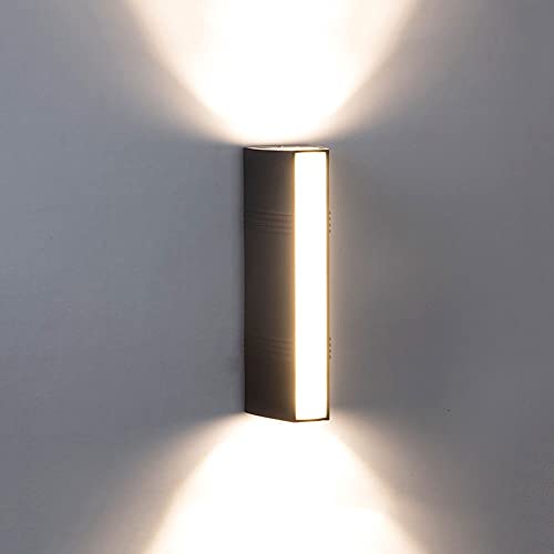 WFZRXFC Schwarzes wasserdichtes Auf- und Ablicht für den Außenbereich Warmes Licht 3000K ist Nicht einstellbar Patio Light Gestreifte dekorative Wandleuchte aus Aluminiumdruckguss COB-Lichtquelle WFZRXFC Schwarzes wasserdichtes Auf- und Ablicht für den Außenbereich Warmes Licht 3000K ist Nicht einstellbar Patio Light Gestreifte dekorative Wandleuchte aus Aluminiumdruckguss COB-Lichtquelle von WFZRXFC