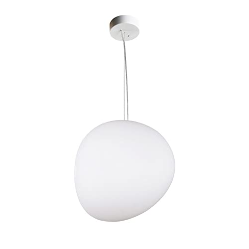 WFZRXFC minimalistischer weißer Einzelkopf-Kronleuchter Milchglasschirm Pendelleuchte Aufhängedraht 180 cm höhenverstellbare Pendelleuchten Geeignet für Schlafzimmer Wohnzimmer Garderobe WFZRXFC minimalistischer weißer Einzelkopf-Kronleuchter Milchglasschirm Pendelleuchte Aufhängedraht 180 cm höhenverstellbare Pendelleuchten Geeignet für Schlafzimmer Wohnzimmer Garderobe von WFZRXFC