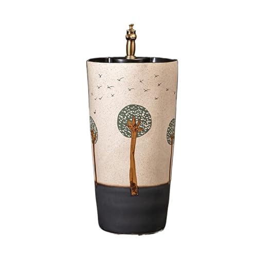 Freistehendes Waschbecken Keramikwaschbecken for den Außenbereich, Hotelbalkon, Standwaschbecken mit Wasserhahn und Abfluss-Set Freistehendes Waschbecken Keramikwaschbecken for den Außenbereich, Hotelbalkon, Standwaschbecken mit Wasserhahn und Abfluss-Set von WFchenj222-6