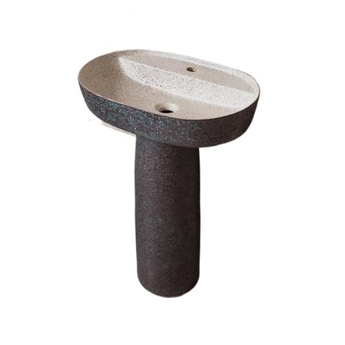 Freistehendes Waschbecken Kreatives Keramik-Standwaschbecken, bodenstehendes Waschbecken mit Wasserhahn und Abflussset Freistehendes Waschbecken Kreatives Keramik-Standwaschbecken, bodenstehendes Waschbecken mit Wasserhahn und Abflussset von WFchenj222-6