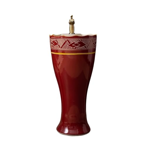 Freistehendes Waschbecken Rotes Keramik-Waschbecken mit Wasserhahn und Abfluss-Set for das Badezimmer Freistehendes Waschbecken Rotes Keramik-Waschbecken mit Wasserhahn und Abfluss-Set for das Badezimmer von WFchenj222-6