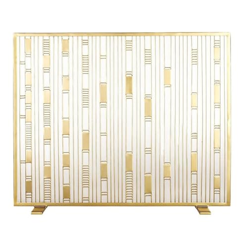 Goldene minimalistische eisenförmige Kamintrennwand, feuerfestes Netz, dekoratives Geländer Feuerfunkenschutz Goldene minimalistische eisenförmige Kamintrennwand, feuerfestes Netz, dekoratives Geländer Feuerfunkenschutz von WFchenj222-6