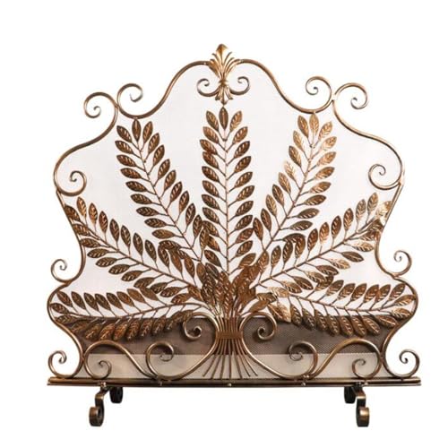 Klassischer Kaminschirm aus goldenem Eisen, Trennwand for Wohnzimmer, Boden, Kamintür, kreatives Feuerschutzgeländer, Kaminabdeckung Feuerfunkenschutz Klassischer Kaminschirm aus goldenem Eisen, Trennwand for Wohnzimmer, Boden, Kamintür, kreatives Feuerschutzgeländer, Kaminabdeckung Feuerfunkenschutz von WFchenj222-6