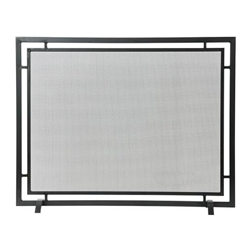 Schwarzer minimalistischer Kaminschirm, Trennwand, Heimdekoration, Wohnzimmer, feuerfeste Netzabdeckung Feuerfunkenschutz Schwarzer minimalistischer Kaminschirm, Trennwand, Heimdekoration, Wohnzimmer, feuerfeste Netzabdeckung Feuerfunkenschutz von WFchenj222-6