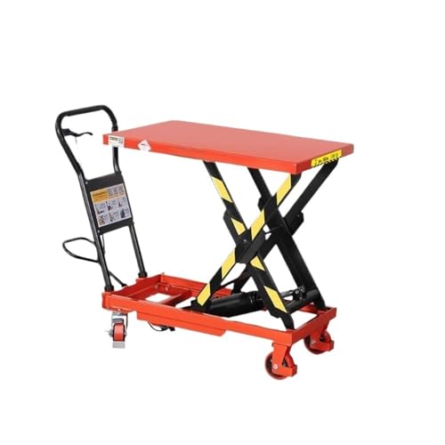 Schwerlast-Hubwagen Manueller Hydraulischer Hebebühnenwagen, Mobiler Kleinlift, Scheren-Pritschenwagen(Mittel) von WFchenj222-6