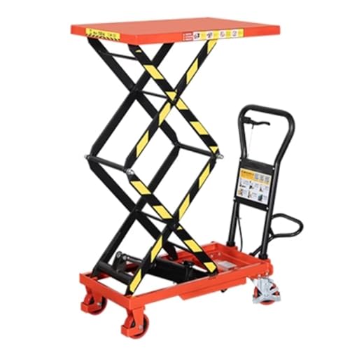 Schwerlast-Hubwagen Plattformwagen Mobiler Kleinlift Scheren-Pritschenwagen Manuelles hydraulisches Heben von WFchenj222-6