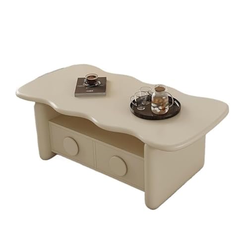 WFchenj222-6 Couchtisch, Moderner minimalistischer Couchtisch mit Stauraum for das Wohnzimmer, Luxus auf kleinem Raum, kreatives Design, Teetisch for zu Hause Sofatisch(Weiß) von WFchenj222-6
