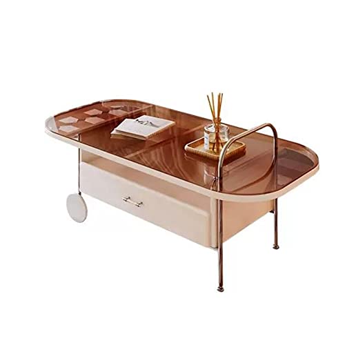 WFchenj222-6 Couchtisch, Schlichter, moderner Couchtisch, Mitteltisch, Sofatisch mit offenem Ablagefach und Schublade for Wohnzimmer, Heimbüro, Cocktailtische, einfache Montage Sofatisch WFchenj222-6 Couchtisch, Schlichter, moderner Couchtisch, Mitteltisch, Sofatisch mit offenem Ablagefach und Schublade for Wohnzimmer, Heimbüro, Cocktailtische, einfache Montage Sofatisch von WFchenj222-6