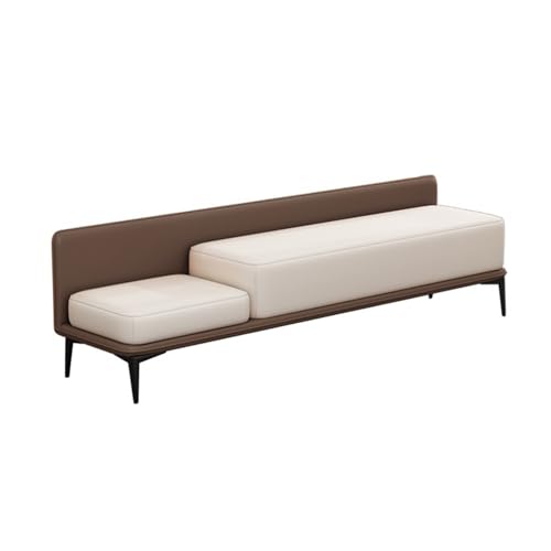 WFchenj222-6 Ottomane fürs Schlafzimmer Bett-Endhocker, einfache und Moderne Nachttischbank, Schlafzimmer, kreative Bank, Eingangsbereich, Schuhbank, Lange Sofabank(Bruin) von WFchenj222-6