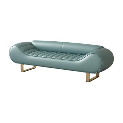 WFchenj222-6 Ottomane fürs Schlafzimmer Leichter Luxus-High-End-Nachttischhocker, Hauptschlafzimmer, Nachttischcouch, Garderobe for Kleidung, Lange Sofabank(Blue,Groß) von WFchenj222-6