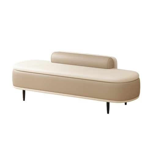 WFchenj222-6 Ottomane fürs Schlafzimmer Nachttischbank for Schlafzimmer, leichte Luxus-Schuhbank, Lange Bank for den Eingang, Schuhbank for, Garderobe, Sofabank(Camel,Mittel) von WFchenj222-6