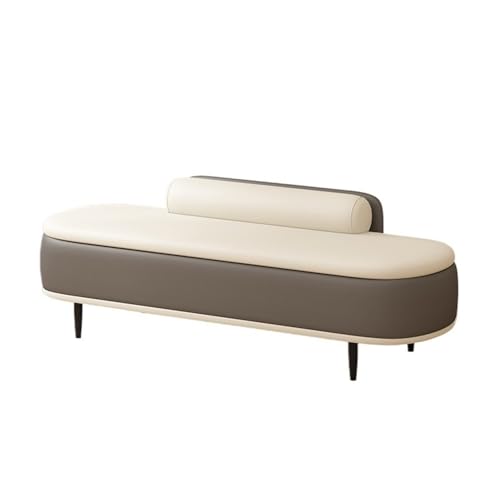 WFchenj222-6 Ottomane fürs Schlafzimmer Nachttischbank for Schlafzimmer, leichte Luxus-Schuhbank, Lange Bank for den Eingang, Schuhbank for, Garderobe, Sofabank(Dark Gray,Mittel) von WFchenj222-6