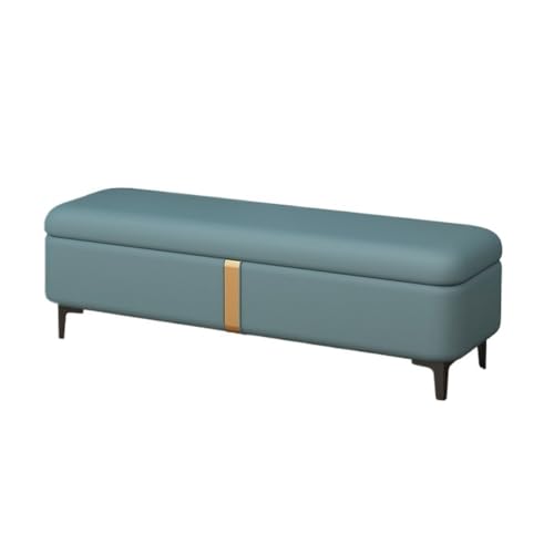 WFchenj222-6 Ottomane fürs Schlafzimmer Schuhwechselbank, leichte Luxus-Stauraumbank, Lange Sofabank, rechteckiger Hocker am Bettende, Stauraumbank(Green) von WFchenj222-6