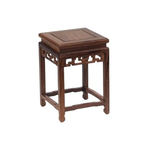 WFchenj222-6 Vasenständer Sockel Vase Bonsai Quadratischer Hocker Sockel, Holz Teegeschirr Ständer Dekoration for Home Office Pflanzgefäß-Ausstellungsständer(Mittel) von WFchenj222-6